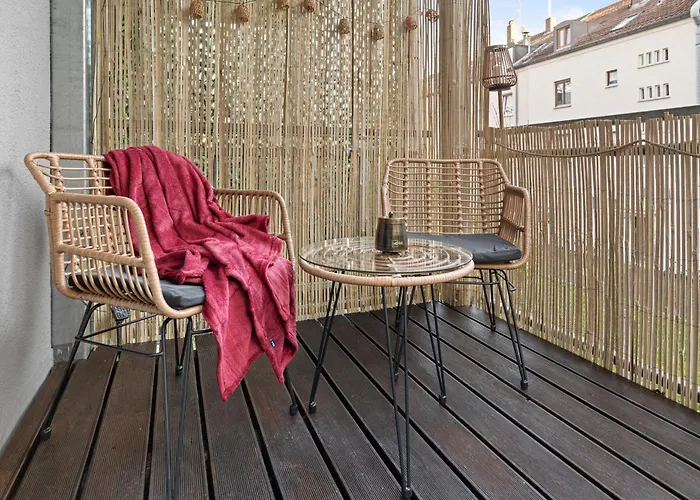 Stilvolles Wohlfuehl-apartment Mit Balkon شقة